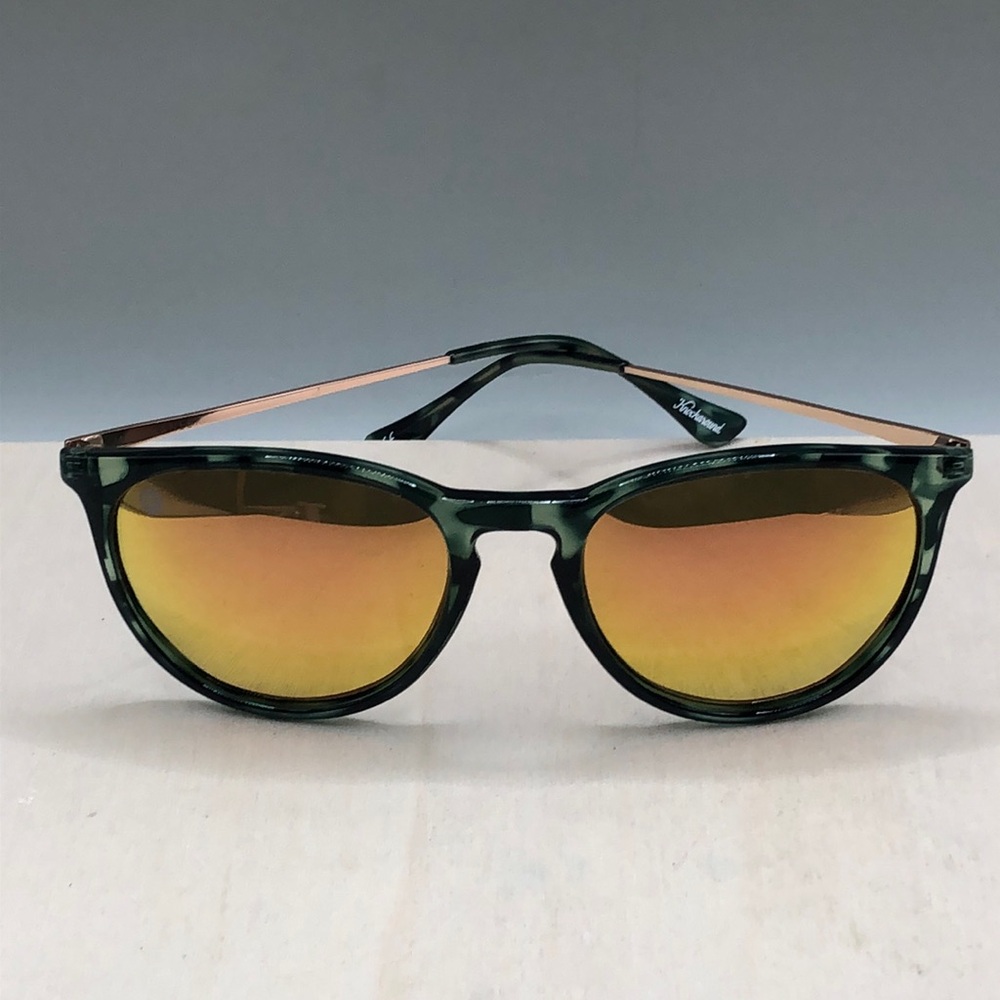 Stylish Green and Gold Sunglasses